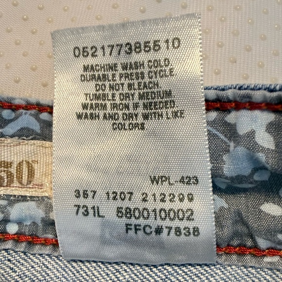 Levi’s Relaxed 550 Blue Denim Jean Shorts Women’s Size 18 - Picture 7 of 11